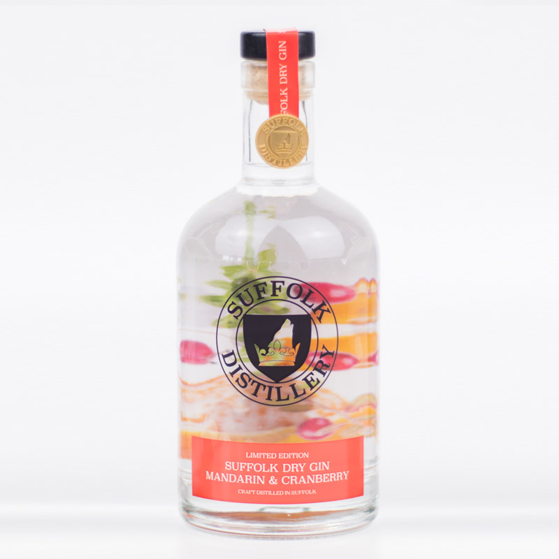 Limited Edition Mandarin and Cranberry Gin - Suffolk Distillery