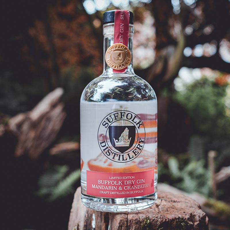 Limited Edition Mandarin and Cranberry Suffolk Dry Gin
